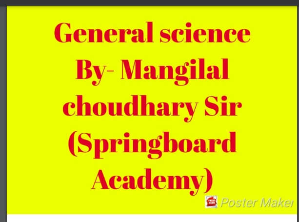 Science Hand Written notes by Springboard Academy pdf download 2022