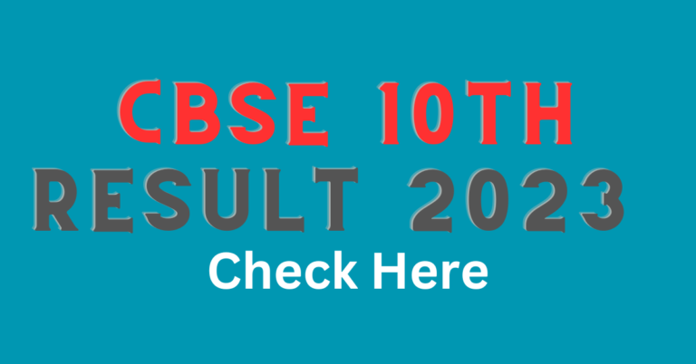 CBSE 10th Result 2023 Download CBSE Class 10 Exam Results Direct Link @ results.cbse.nic.in