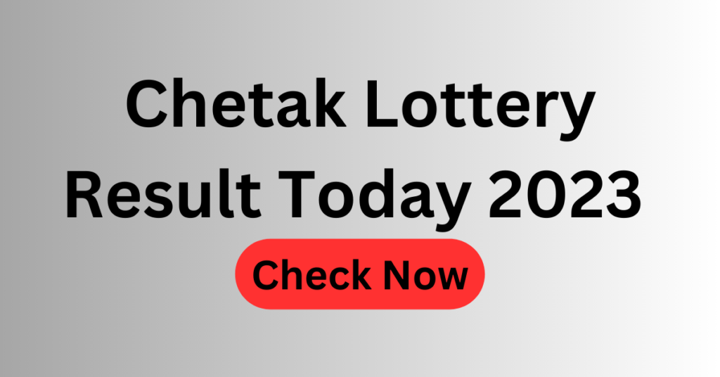 Chetak Result Today 2023 Play India Lottery Winners List Check