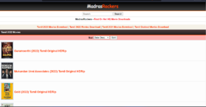 Madras Rockers 2023 Tamil Movies Download madrasrockers.com